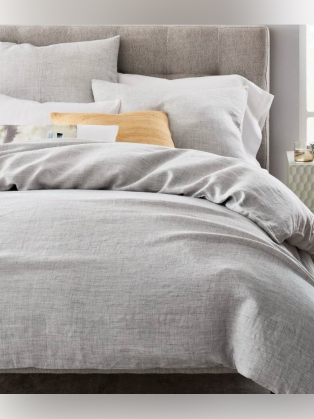 West Elm European Flax Linen Duvet Cover - F/Q